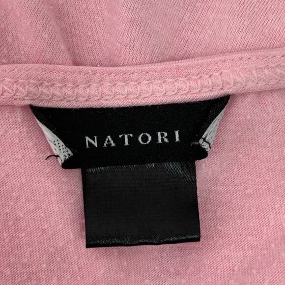 Natori Women's Pink Lace V Neck Long Sleeve Pajama Set Size Medium - Picture 8 of 16